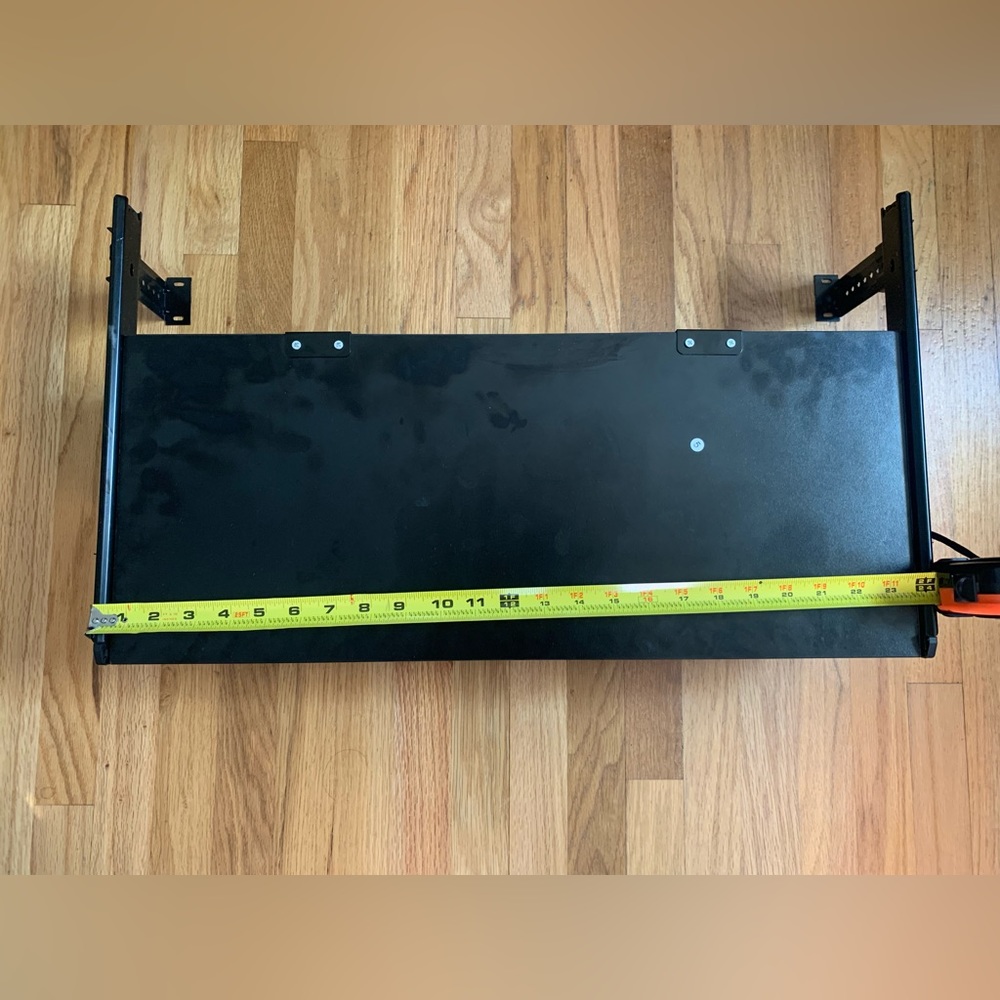 Under desk keyboard tray - used